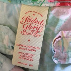 Faded Glory Bottoms - Girls summer shorts Faded Glory Bottoms - Girls summer shorts